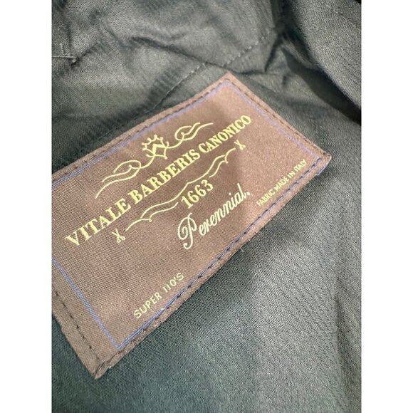 New Vitale Barberis Canonico Men's Size 42 R Super 110s Perennial Pants *Raw Hem - Picture 7 of 14